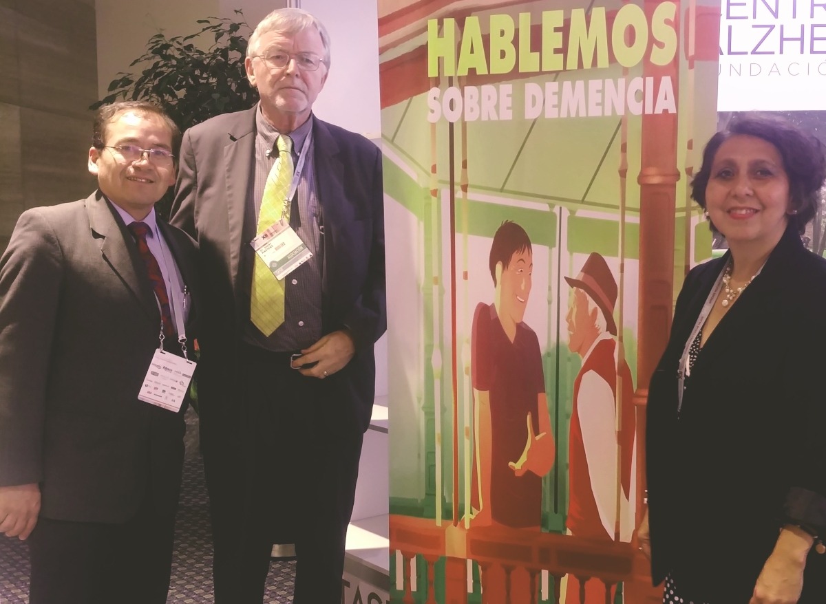 Joost Martens, Directir Regional América. Alzheimer Disease International. y Dra María Lissette Duque 2019.